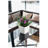 Кашпо Lechuza Quadro LS 21 белый