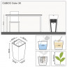 Кашпо Lechuza Cubico Color 30 антрацит